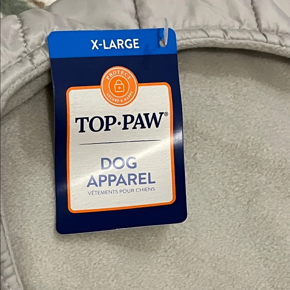 Dog Puffer Jacket in Gray by Top Paw NWT